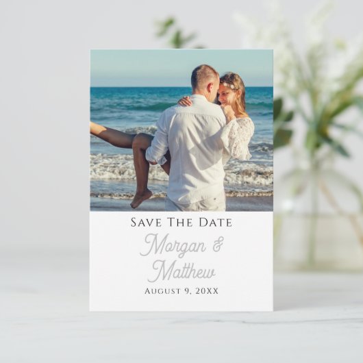 写真と名前の個人用設定の日付を保存 エンクロージャーカード (スタンド正面)