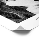 写真と名前の印刷 ポスター (角)