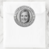 写真と名前の追加 ラウンドシール (バッグ)