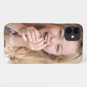 写真と名前の11,12,13,14のiPhoneケース iPhoneケース (裏面横)