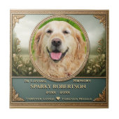 写真と名前を追加Pet Memorial タイル (正面)