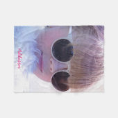 写真と名前フリースブランケットソフトと居心地の良いギフト フリースブランケット (正面(横))