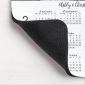 写真と名前2022パーソナライズされたカレンダー マウスパッド (コーナー)