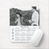 写真と名前2022パーソナライズされたカレンダー マウスパッド (マウス)