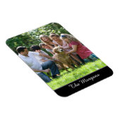 写真と名前、またはメッセージ（白いスクリプト） マグネット (右側)