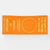 写真と名前 | オレンジイエロー結婚ズ・ウェルカム 横断幕 (横)