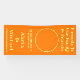 写真と名前 | オレンジイエロー結婚ズ・ウェルカム 横断幕