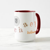 写真と名前 マグカップ (正面右)