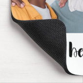 写真と名最高の前の世界のパパタイポグラフィ マウスパッド (コーナー)