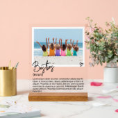 写真と名詞パーソナライズされたの説明 アクリルサイン (ウェディング)