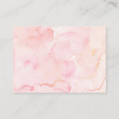 写真と女の子ピンク聖体拝領サンキューカード エンクロージャーカード (裏面)