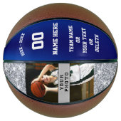 写真と女パーソナライズされたの子バスケットボール バスケットボール (正面)