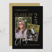 写真と好き思い出クラス25卒業 案内状 (正面/裏面)