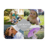 写真と姓の写真 マグネット (横)