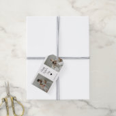 写真と子供の名前を持つ父の日の贈り物 –  ギフトタグ (より糸付き)