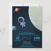 写真と巨大な3つ | ロケット宇宙3回目 招待状 (裏面)