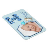 写真と情報とベビー・ベアの少年 マグネット (右側)
