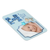 写真と情報とベビー・ベアの少年 マグネット (右側)