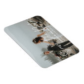 写真と手書きタイポグラフィ日付の保存H マグネット (右側)