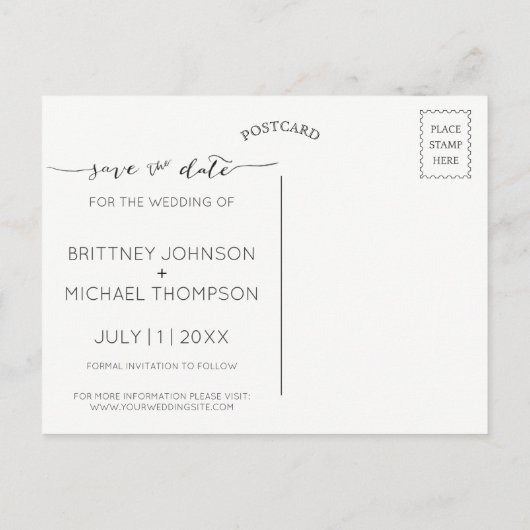 写真と手書き日付の保存 | ポストカード (裏面)