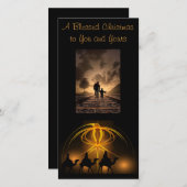 写真と挨拶の三王 シーズンカード (正面/裏面)