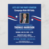 写真と政治的な資金集めキャンペーンのキックオフ (正面)