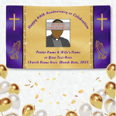 写真と教会パーソナライズされたの記念日のバナー 横断幕