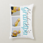写真と文字おばあちゃんカスタムパーソナライズされた アクセントクッション (正面(垂直))