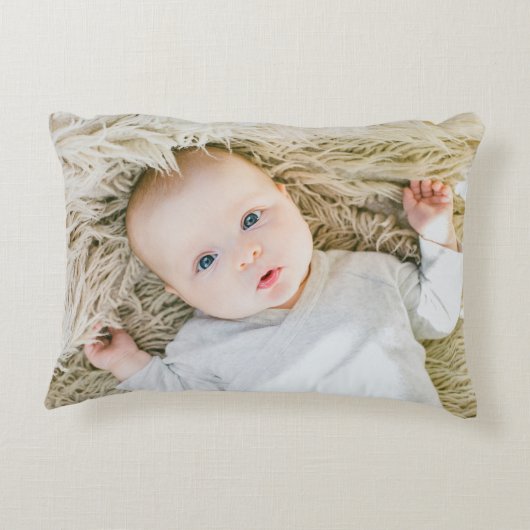 写真と文字おばあちゃんカスタムパーソナライズされた アクセントクッション (裏面)