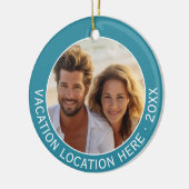 写真と文字で休暇のお土産を作る セラミックオーナメント (左)