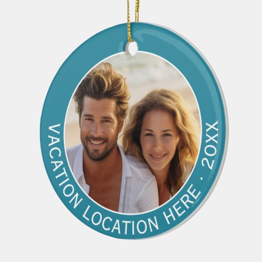 写真と文字で休暇のお土産を作る セラミックオーナメント (左)