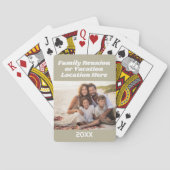 写真と文字で休暇のお土産を作る トランプ (裏面)