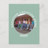 写真と文字で休暇のお土産を作る ポストカード (正面)