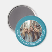 写真と文字で休暇のお土産を作る マグネット (正面/裏面)