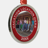 写真と文字で休暇のお土産を作る メタルオーナメント (右)