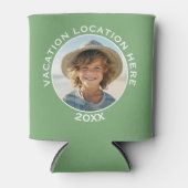 写真と文字で休暇のお土産を作る 缶クーラー (正面)