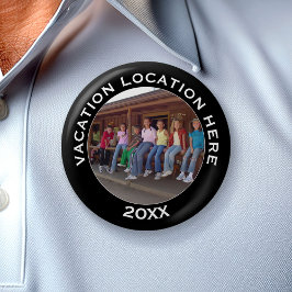 写真と文字で休暇のお土産を作る 缶バッジ