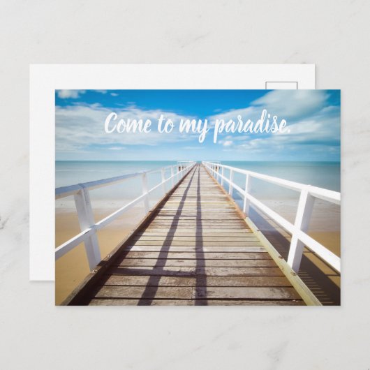 写真と文字のアップロード ポストカード (正面/裏面)