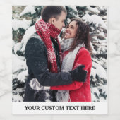 写真と文字のカスタマイズ ワインラベル (シングルラベル)