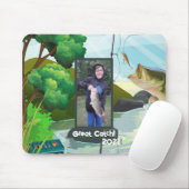 写真と文字のマウスパッドの追加 マウスパッド (マウス)