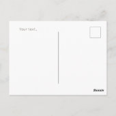 写真と文字の水かわいらし色の自然緑を追加 ポストカード (裏面)