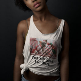 写真と文字の追加カスタムホットヨガ タンクトップ