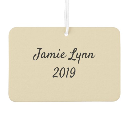 写真と文字の追加カスタム カーエアーフレッシュナー (裏面)