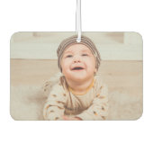 写真と文字の追加カスタム カーエアーフレッシュナー (正面)