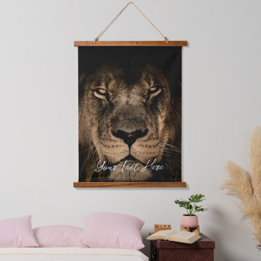 写真と文字の追加 吊り下げ型タペストリー (寝室)