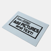 写真と文字の追加 – 独自の ドアマット (アングル)