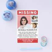 写真と文字の「恋しく思」チラシ チラシ (シングル)