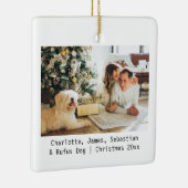 写真と文字カスタムのセパーソナライズされたラミック装飾 セラミックオーナメント (右)