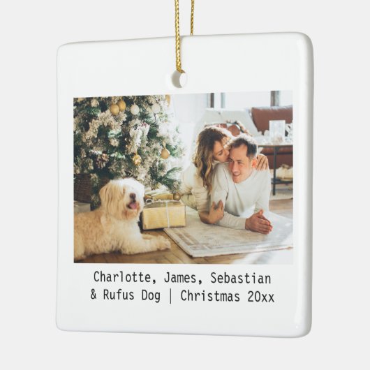 写真と文字カスタムのセパーソナライズされたラミック装飾 セラミックオーナメント (左)