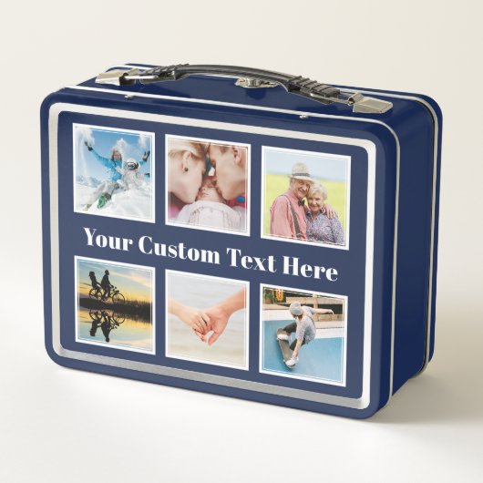 写真と文字カスタムの弁当箱 メタルランチボックス (裏面)